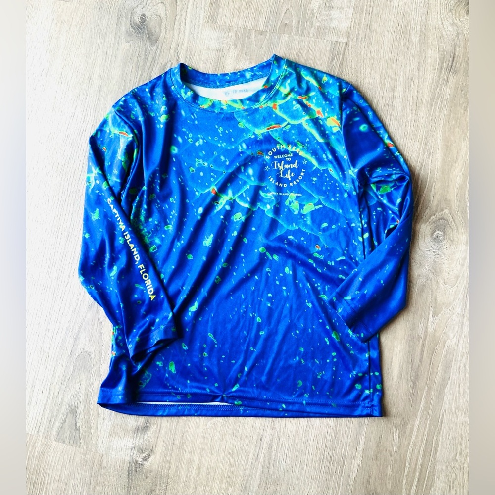 Bluewater Gear LS Swim Rash Guard Boys Small